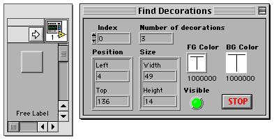 A simulation of Find Decorations.vi